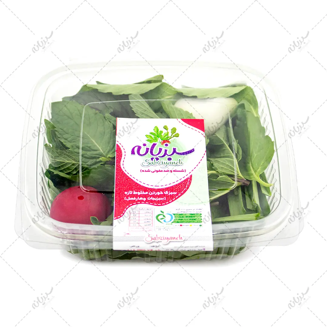 سبزي خوردن تک نفره ظرف دلي 500 شسته ضد عفوني شده رستوراني