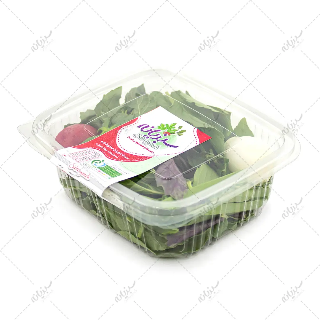 سبزي خوردن تک نفره ظرف دلي 500 شسته ضد عفوني شده شرکتي